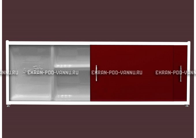 Экран с полочкой - Бордо – купить по цене 6880 руб. в интернет-магазине в городе Астрахань картинка 1