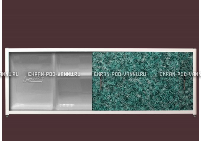 Экран с полкой - Малахит – купить по цене 6280 руб. в интернет-магазине в городе Астрахань картинка 1