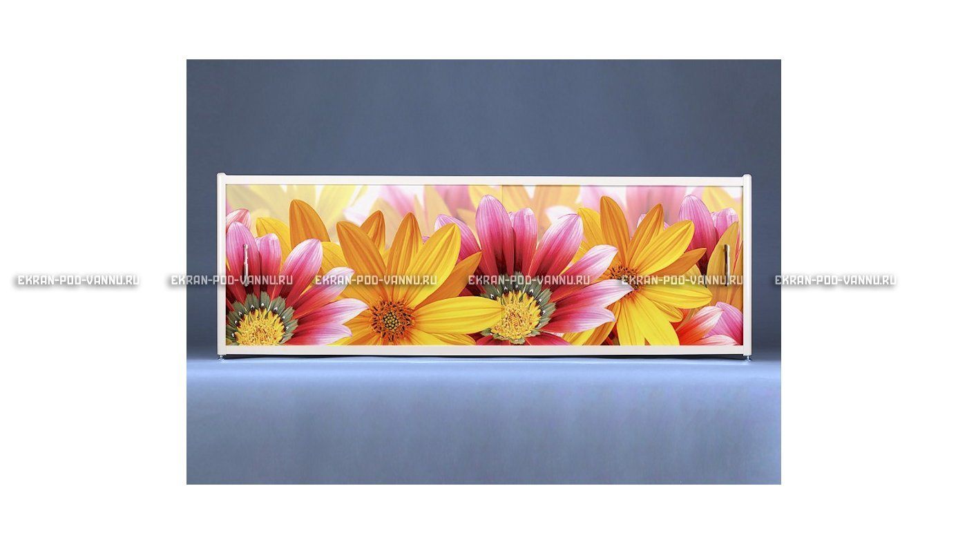 Раздвижной ФОТО экран - Flowers – купить по цене 8500 руб. в интернет-магазине в городе Астрахань картинка 6