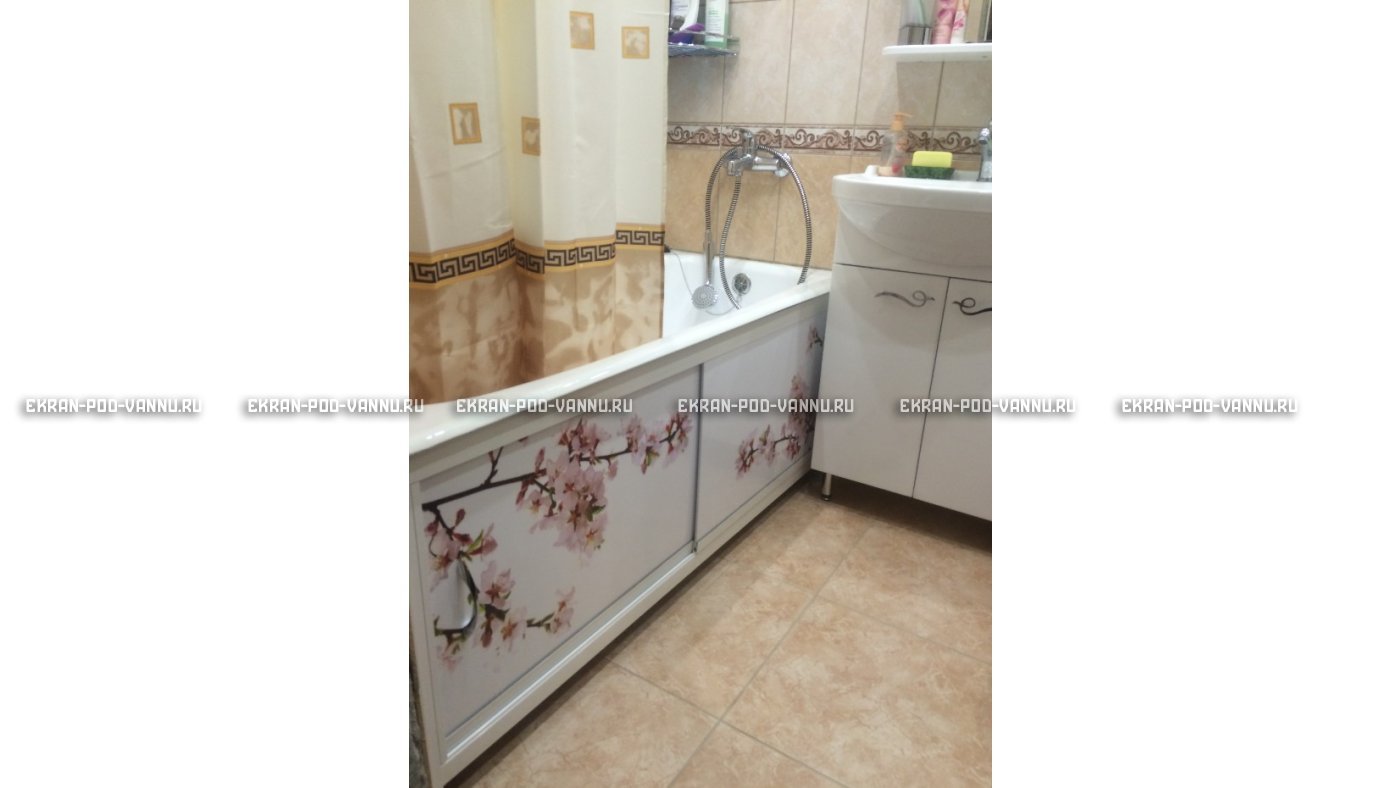 Раздвижной ФОТО экран - Белая акация – купить по цене 8500 руб. в интернет-магазине в городе Астрахань картинка 8