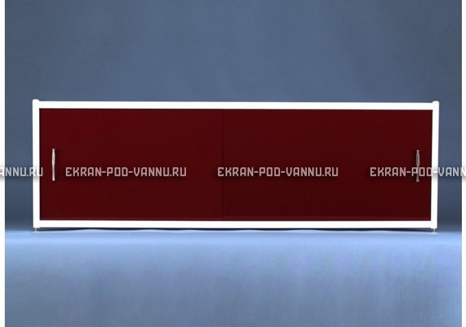 Раздвижной экран EUROPLEX Комфорт бордовый – купить по цене 7150 руб. в интернет-магазине в городе Астрахань картинка 1