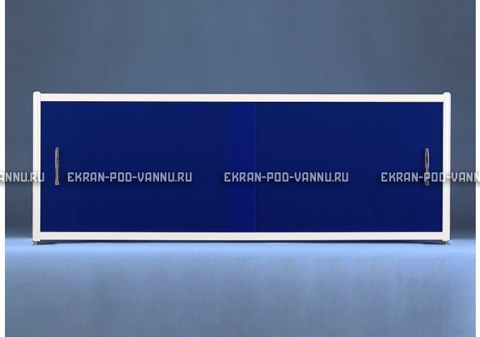 Раздвижной экран EUROPLEX Комфорт синий – купить по цене 6750 руб. в интернет-магазине в городе Астрахань картинка 1