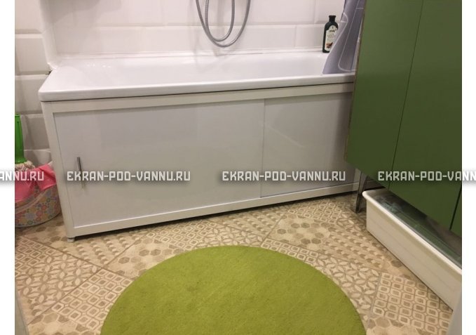 Раздвижной экран EUROPLEX Комфорт белый – купить по цене 6400 руб. в интернет-магазине в городе Астрахань картинка 1
