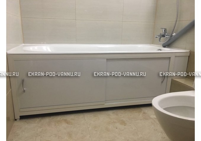 Экран  EUROPLEX Роликс белый с вставкой – купить по цене 10400 руб. в интернет-магазине в городе Астрахань картинка 4