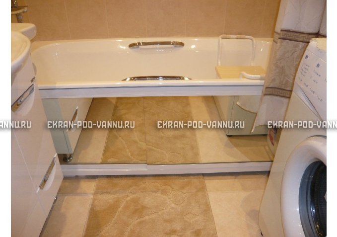 Раздвижной экран EUROPLEX Роликс Зеркальный – купить по цене 9700 руб. в интернет-магазине в городе Астрахань картинка 3