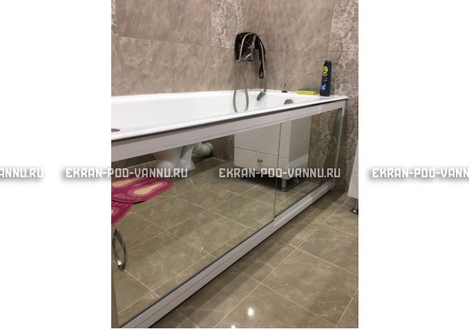 Раздвижной экран EUROPLEX Роликс Зеркальный – купить по цене 9700 руб. в интернет-магазине в городе Астрахань картинка 9