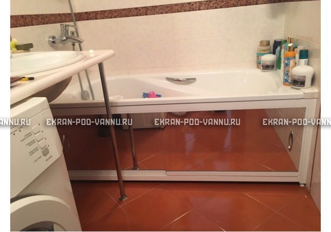 Раздвижной экран EUROPLEX Роликс Зеркальный – купить по цене 9700 руб. в интернет-магазине в городе Астрахань картинка 10