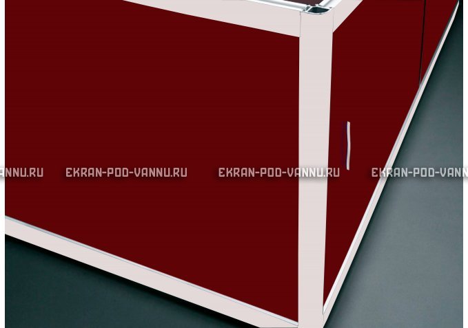 Торцевой экран EUROPLEX Комфорт бордовый – купить по цене 8760 руб. в интернет-магазине в городе Астрахань картинка 1