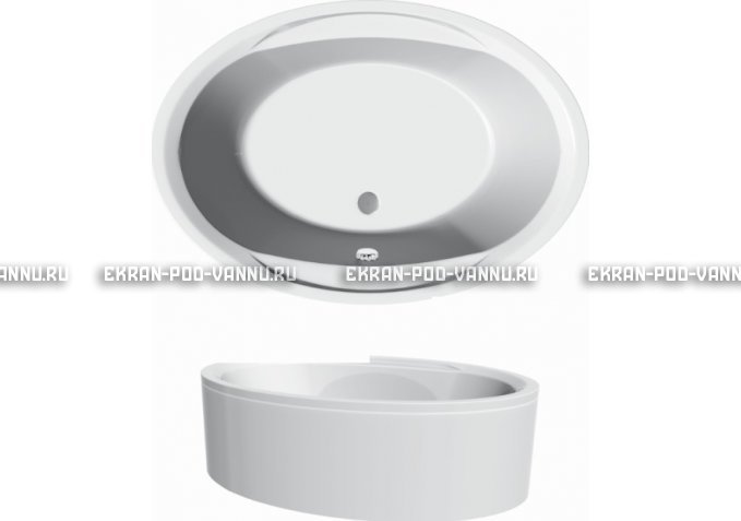 Акриловая ванна Vayer Opal 180x120 – купить по цене 33850 руб. в интернет-магазине в городе Астрахань картинка 3