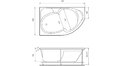 Акриловая ванна Relisan Sofi 170x105 – купить по цене 23480 руб. в интернет-магазине в городе Астрахань картинка 17