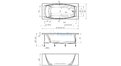Отрезная ванна 1MarKa Pragmatika 173-155х75 см  – купить по цене 15450 руб. в интернет-магазине в городе Астрахань картинка 25