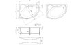 Акриловая ванна 1MarKa Catania 160x100 – купить по цене 17650 руб. в интернет-магазине в городе Астрахань картинка 13
